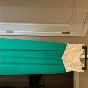 Strapless maxi dress